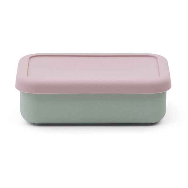 Růžový/tyrkysový silikonový dětský svačinový box Lili – Kave Home