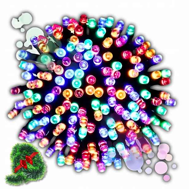Vánoční Osvětlení Na Stromeček 1000 Led Zew/wew Barevné Multi Světýlka Na Vánoční Stromeček 68 M