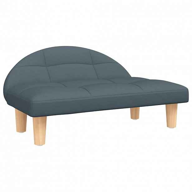 vidaXL Pelíšek pro psy tmavě šedý 70 x 52 x 30 cm textil