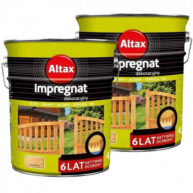 Altax Altax Ochranný Impregnační Přípravek Na Dřevo 9 L, Bezbarvý Sada 2X4,5 L