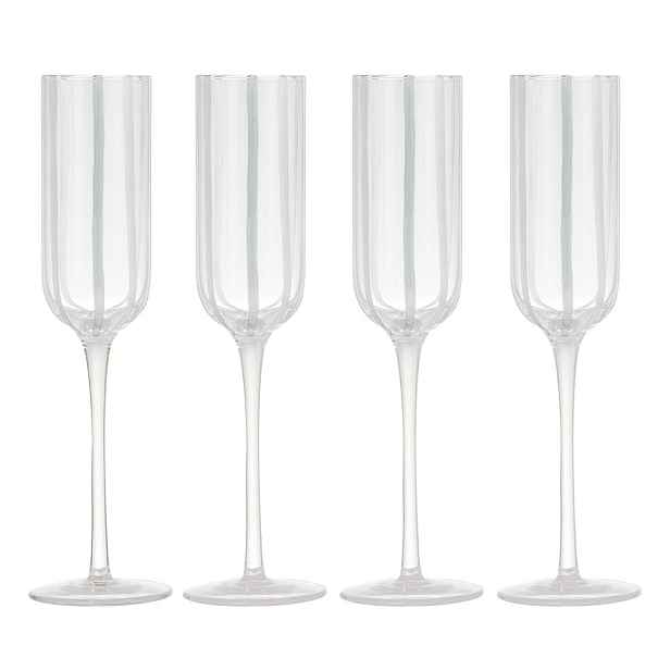 Skleničky v sadě 4 ks na sekt 180 ml Stripe – Ladelle