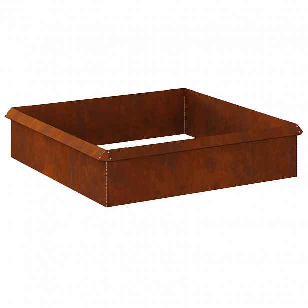 vidaXL Hlemýžďová oplocení 8 ks 100 x 3,5 x 25 cm Rezavá