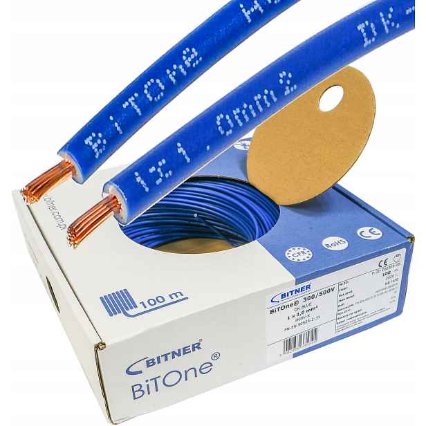 Kabel Lgy 1 modrý Bitone 100 m