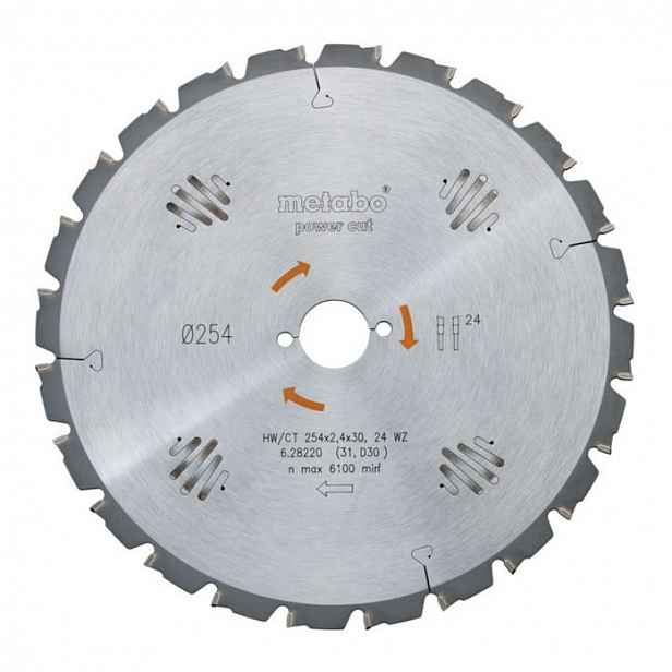 Metabo - Pilový kotouč na dřevo 315x30 mm, 24 zubů 628016000