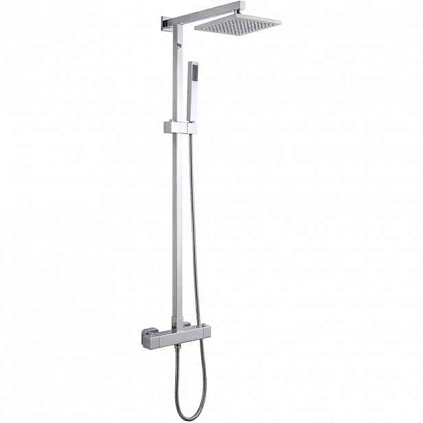 Sprchový nástěnný sloup Elma - termostatická sprchová baterie - chrom