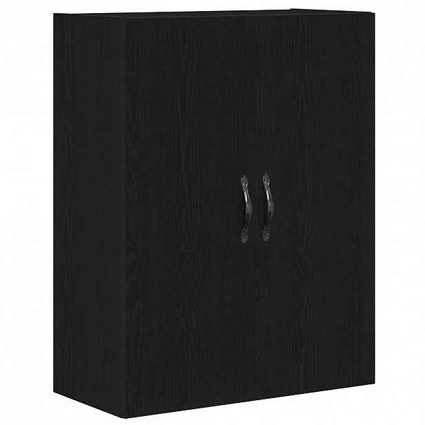 vidaXL Nástěnná skříň Černý dub 69,5 x 34 x 180 cm Kompozitní dřevo