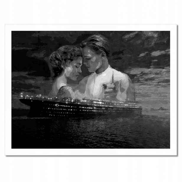 Plakáty v rámu 40x30 Titanic Černobílé