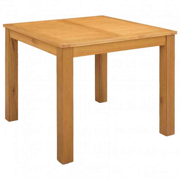 vidaXL Jídelní stůl 90 x 90 x 75 cm Masivní dubové dřevo Přírodní