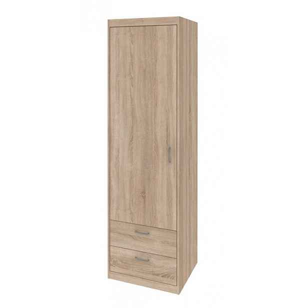 Úzká skříň se zásuvkami Mega 14, dub sonoma