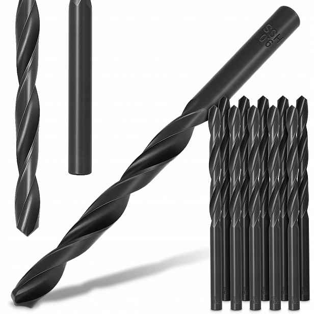 10 x Vrták Z Kovu Hss 9 mm Ocel Litinové Plechy Milwaukee Spirálové vrtáky R6