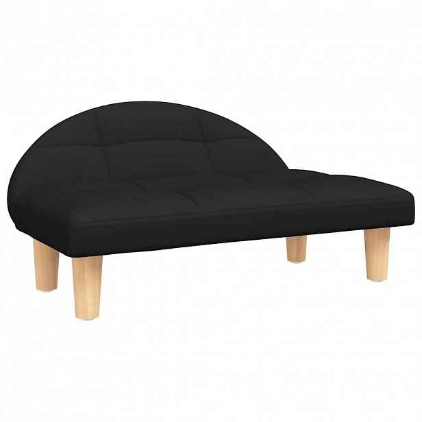 vidaXL Pelíšek pro psy černý 70 x 52 x 30 cm textil