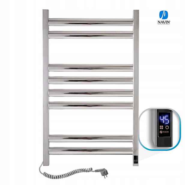 Elektrický Nerezový ohřívač Elipsa Sensor 500х800, levý