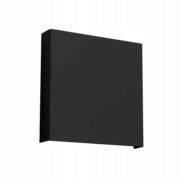 Nástěnná plochá lampa čtverec 2xG9 Vanta černá Sollux