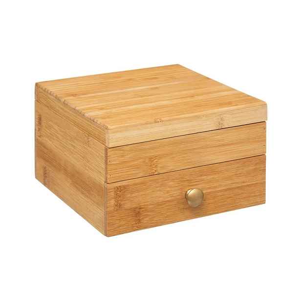 5five Simply Smart Bambusová šperkovnice TIDY 15 cm hnědá