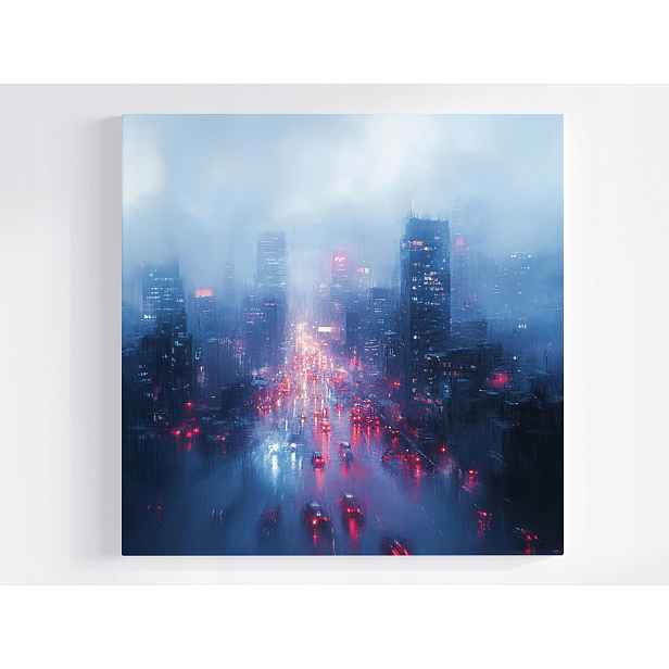 Obraz Na Plátně Canvas Město Metropole Mrakodrapy Ulice Pohled 50x50