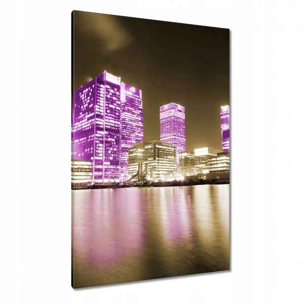 Obrazy 80x120 Fialové mrakodrapy Anglie
