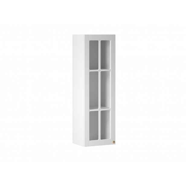 Prosklená vitrína LUMEA - šířka 40 cm, bílá