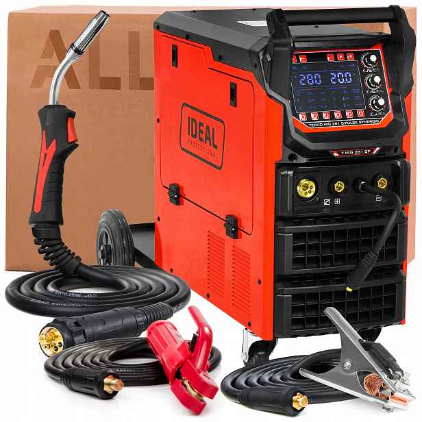Svařovací Stroj Ideal Tecno Mig 281 S-pulse Synergic 400V 280A 4X4 Mma Flux Vrd