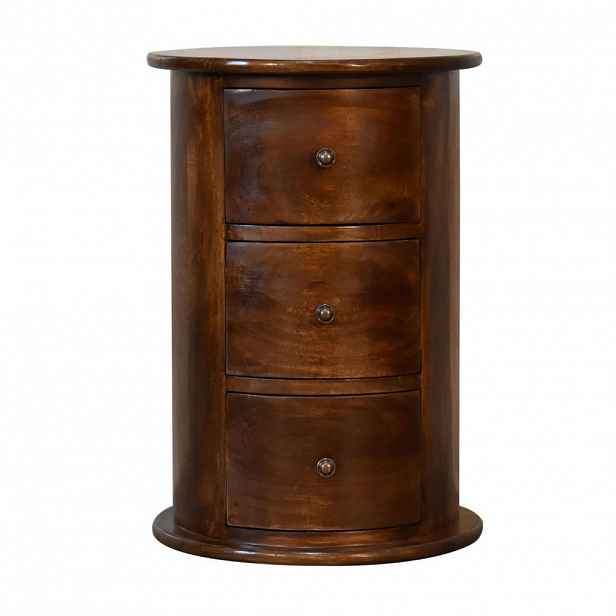 Artisan Furniture NOČNÍ STOLEK Avora Mini v dubovém vzhledu, 1 zásuvka, béžová