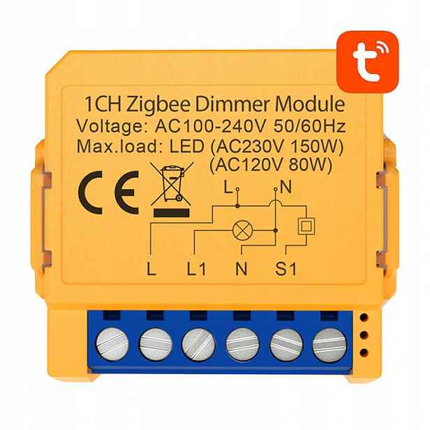 Avatto Přepínač ZDMS16-2 Pro Tuya Zigbee Bezdrátová Vzdálená Správa