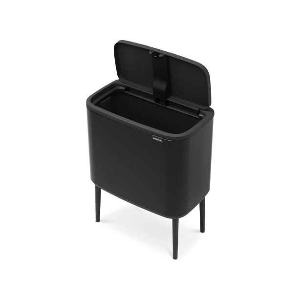Matně černý dotykový ocelový odpadkový koš 36 l Bo Touch Bin – Brabantia