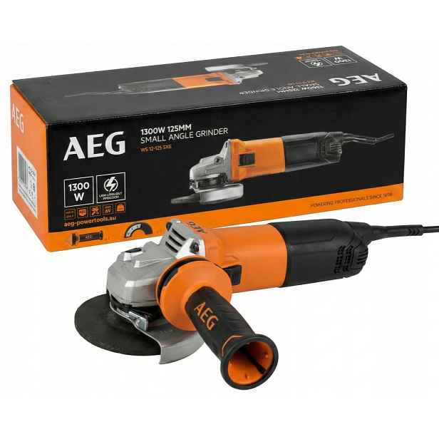 Úhlová bruska Ws 13-125SXE 1300W s regulací otáček Aeg