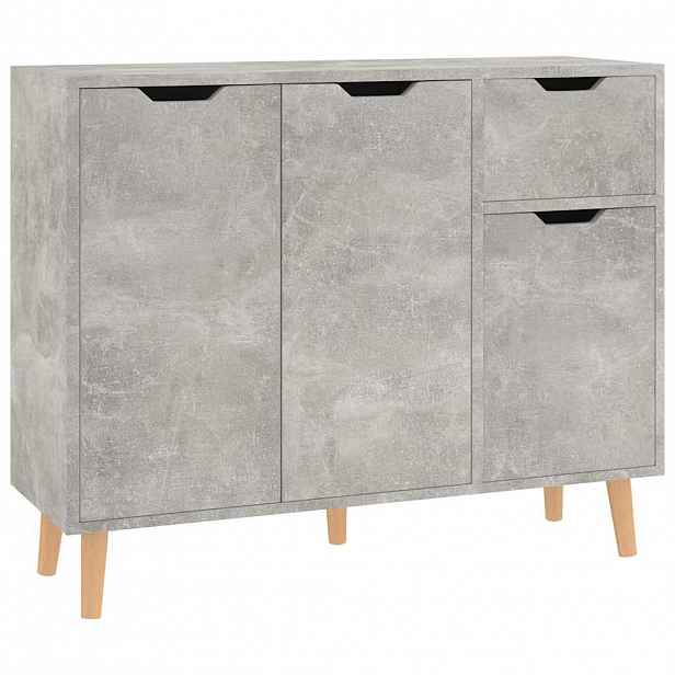 vidaXL Příborník betonově šedý 90 x 30 x 72 cm kompozitní dřevo