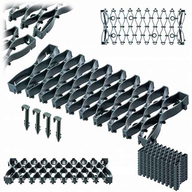 Zahradní Trávníková Mřížka Pod Robotickou Sekačku Na Oblouky 47 cm Set 10 ks