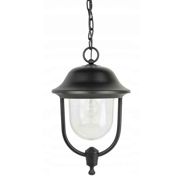 Závěsná zahradní lampa terasová klasická černá IP43 Su-ma