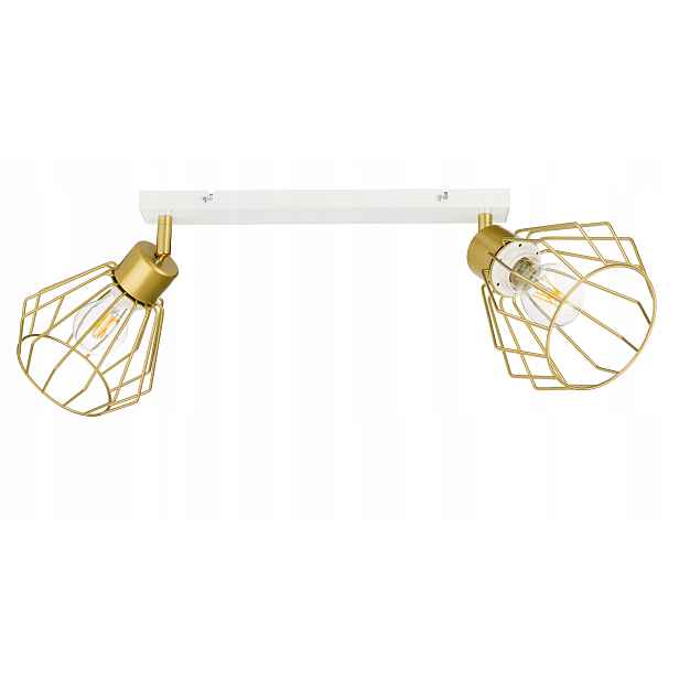 Lampa stropní svítidlo stropní lustr pohyblivý loft zlatý