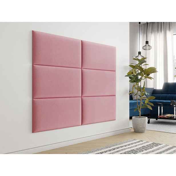 Čalouněný panel na zeď 84x42 PAG - růžový