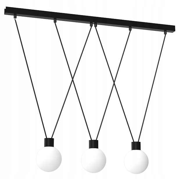 MiLAGRO Závěsná lampa Capri 3Xg9 Stropní lustrové osvětlení Design