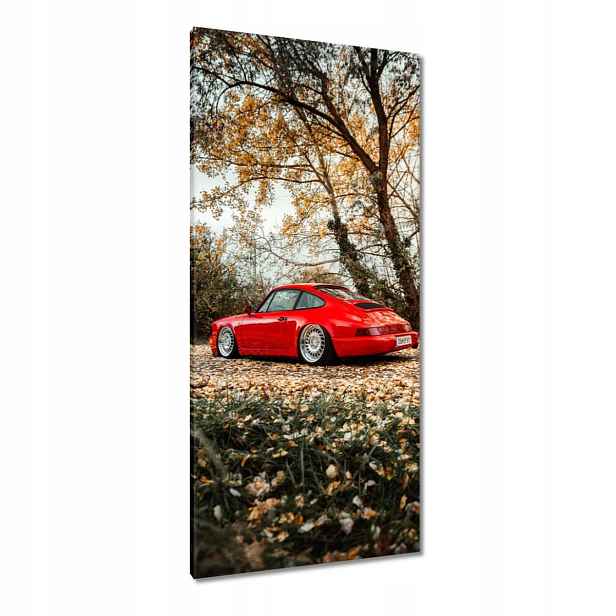 Obrazy 55x115 Červené Porsche Auto