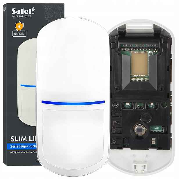 Pohybový detektor Satel Slim-dual-pro Pir+mw mikrovlnný antimasking Ir