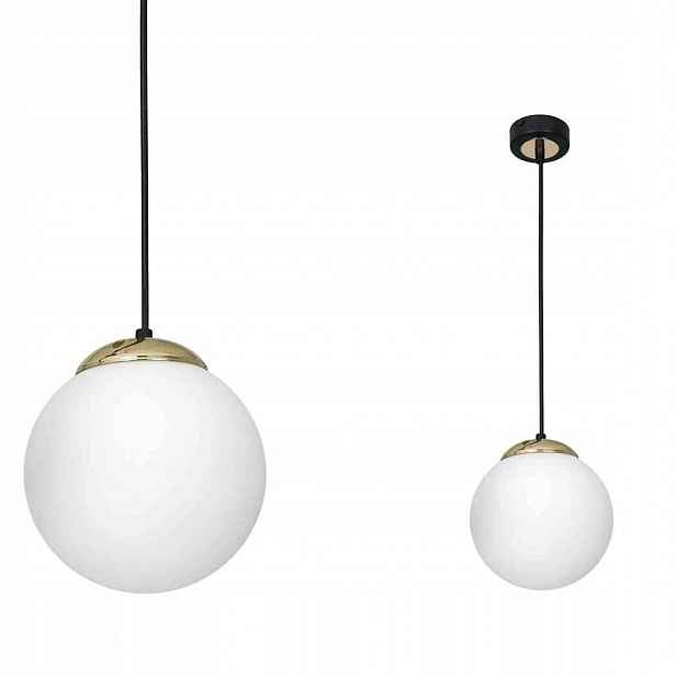 Závěsná lampa Milagro Sparta MLP6495 E27 60W černá zlatá, nastavitelná, 25 cm