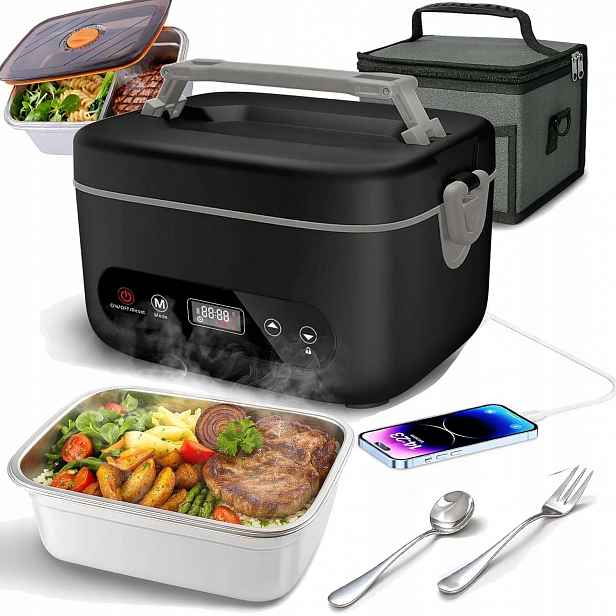 Elektrický Ohřívač Obědů Box Lunchbox Nádoba Termoska Na Oběd 1200 ML