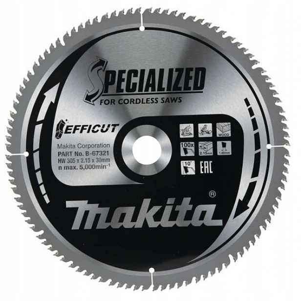 Makita B-67321 pilový kotouč Efficut 305*30mm 100Z (old=B-67278)