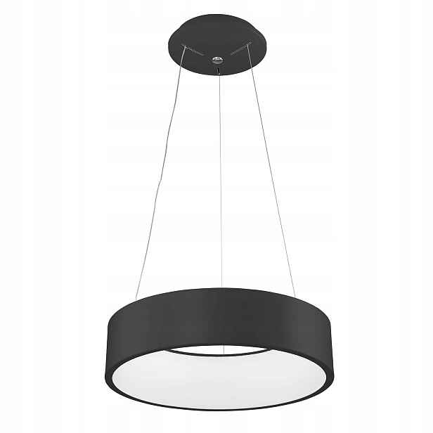 Závěsná Led lampa černá bílá kulatá 45 cm nad ostrovní stůl 3000K Italux