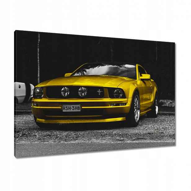 Obrazy 100x70 Žlutý Ford Mustang
