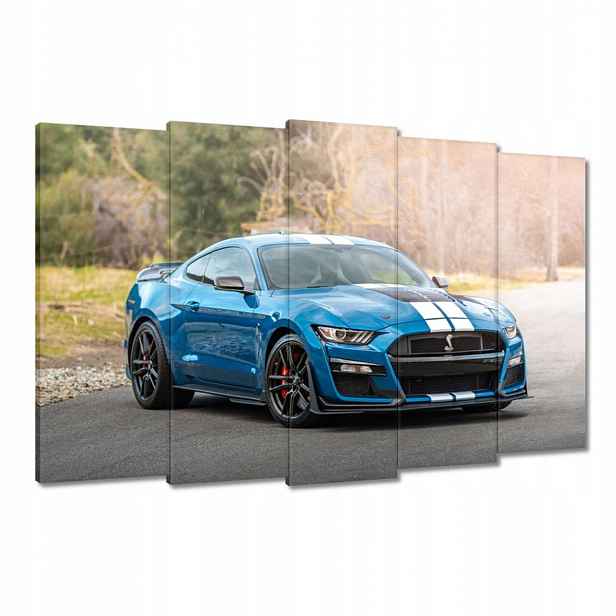 Obrazy 150x95 Modrý Ford Mustang