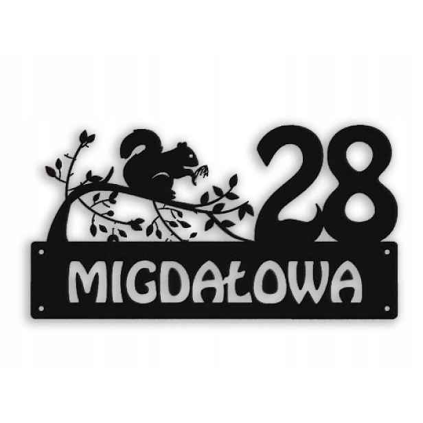 Číslo Na Dům 60 cm Tabule Adresa Ocel 2 mm Grafika 23