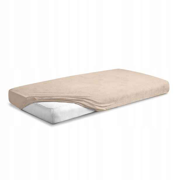 Froté prostěradlo s gumou 200x220 Premium Matex, béžová 16