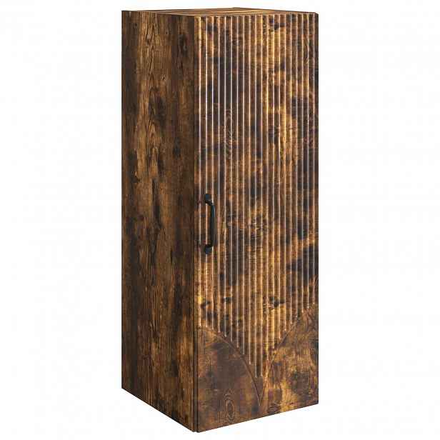 vidaXL Nástěnná skříň 33 x 34,5 x 90 cm Kompozitní dřevo Kouřový dub