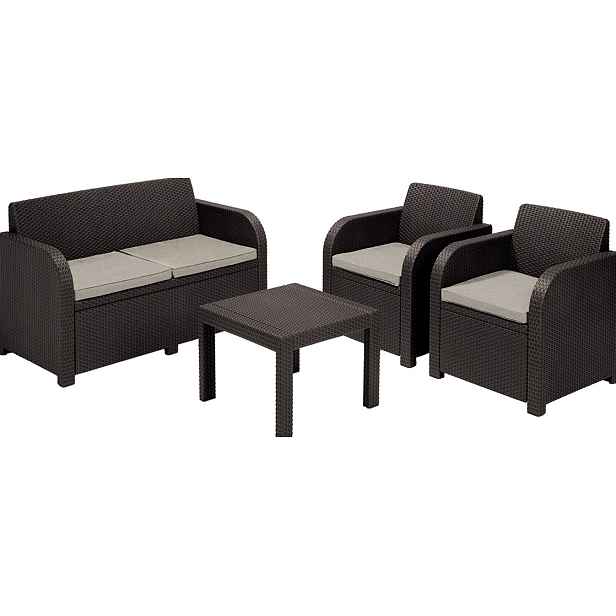 KETER Zahradní set ATLANTA | hnědá