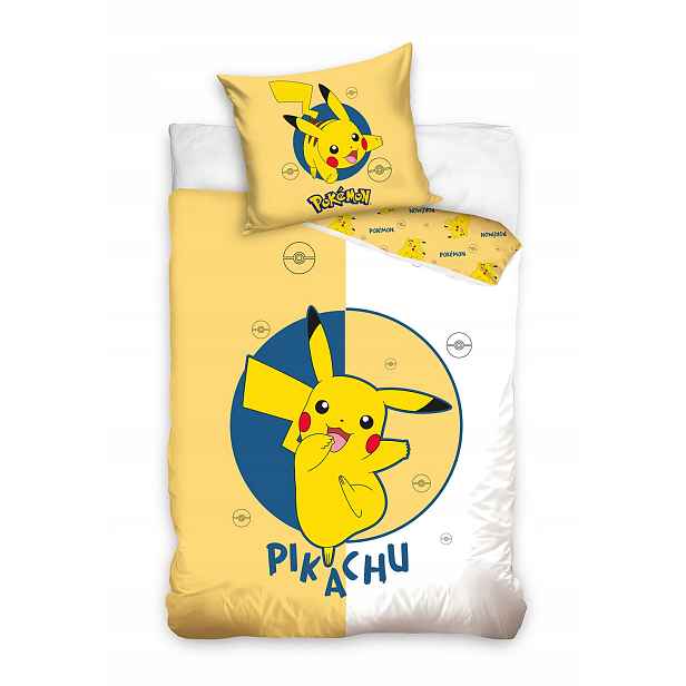 Povlečení bavlněné Pokemon 140x200 Pikachu Originální