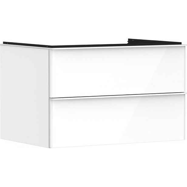 Skříňka pod umyvadlo pod desku Hansgrohe Xelu Q 78x49,5x55 cm bílá lesklá 54074700