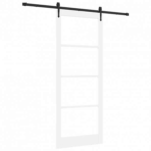 vidaXL Posuvné dveře ORKDAL 93 x 232 cm Masivní borové dřevo a sklo