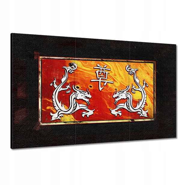 Obrazy 120x80 Čínští draci