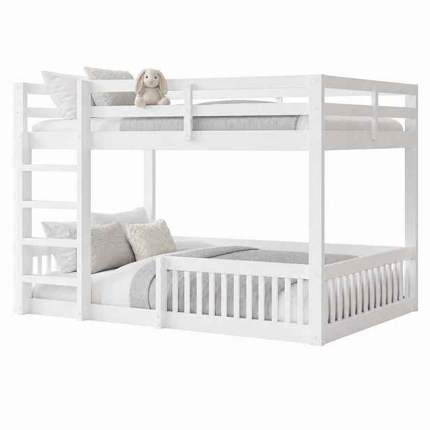 CHICFURN PATROVÁ POSTEL 160/200 cm & 160/200 cm v bílé barvě z masivní borovice