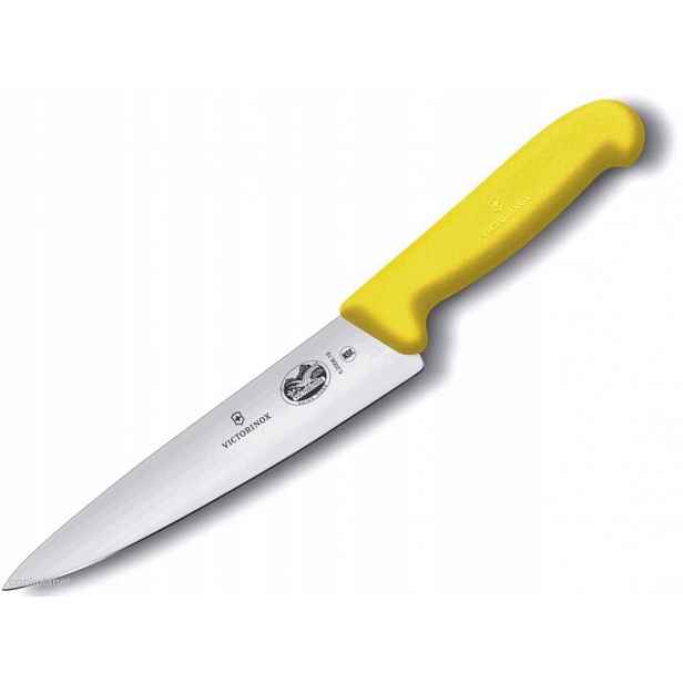 Nůž transizační Victorinox Fibrox 5.2008.19 19 Cm žlutý Haccp carving